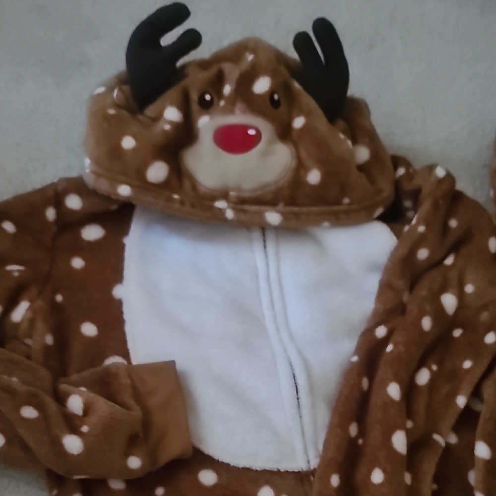 Gymboree Brown and White Fleece Onesie